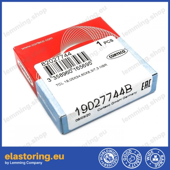 Oil seal 19,05x34,6x6,3/7,3 TCL NBR Oil seal 19,05x34,6x6,3/7,3 TCL NBR