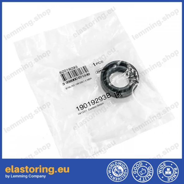 Oil seal 19x33x7,5 B1SLRD NBR Oil seal 19x33x7,5 B1SLRD NBR