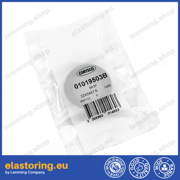 Oil seal 22x34x7,5 BASF NBR Oil seal 22x34x7,5 BASF NBR