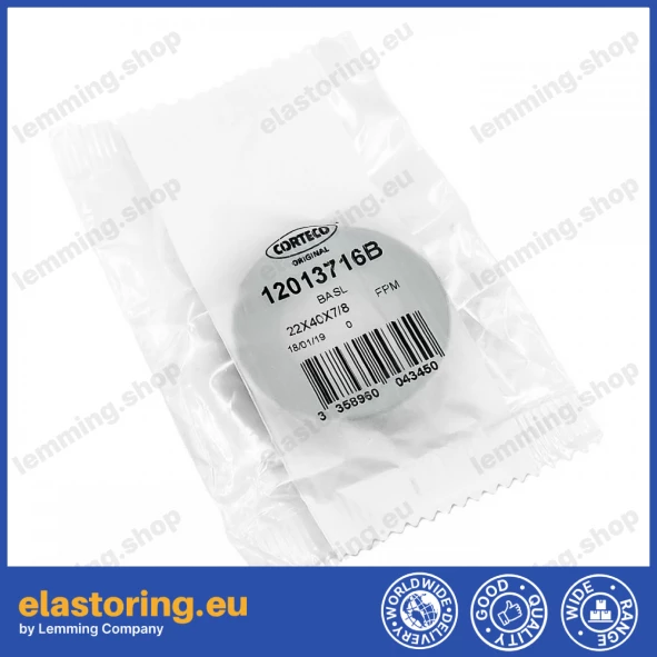 Oil seal 22x40x7/8 BASLVI FPM Oil seal 22x40x7/8 BASLVI FPM