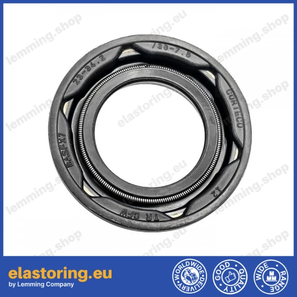 Oil seal 23x34,2/38x7,5 BASFX7