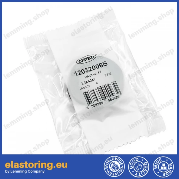 Oil seal 24x40x7/7,5 BAUMSLX7 FPM Oil seal 24x40x7/7,5 BAUMSLX7 FPM
