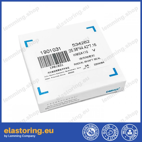 Oil seal 25,38x44,42x7,16 HMSA110 FPM 534282