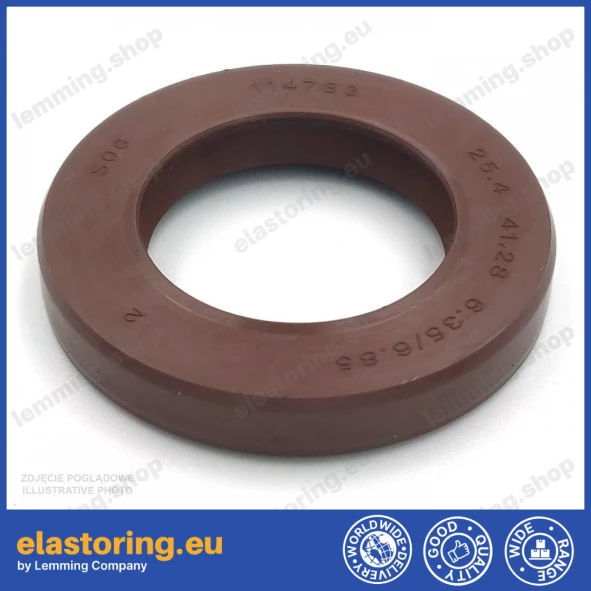 Pressure oil seal 25,4x41,28x6,35/6,85 BABSL FPM