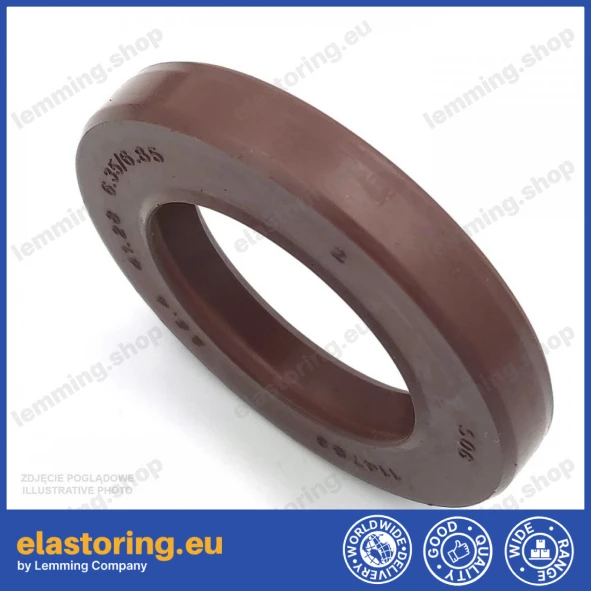 Pressure oil seal 25,4x41,28x6,35/6,85 BABSL FPM