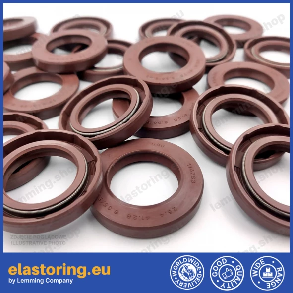 Pressure oil seal 25,4x41,28x6,35/6,85 BABSL FPM