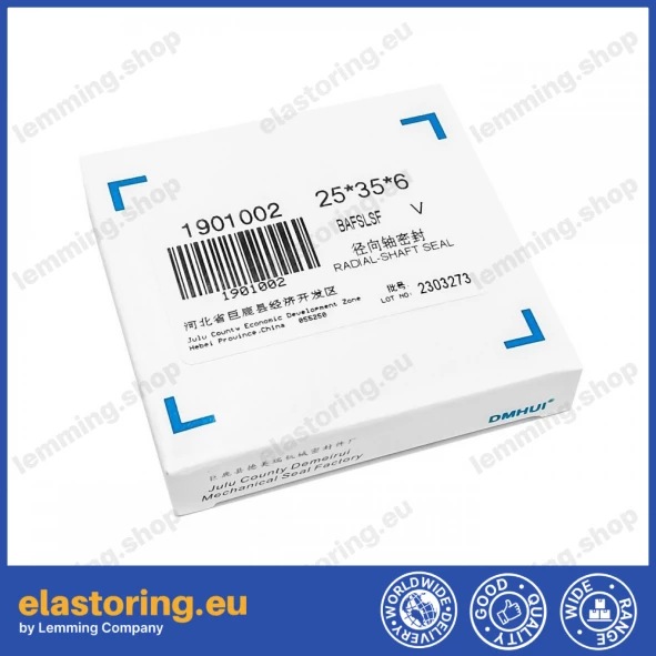 Oil seal 25x35x6 BAFSLSF FPM