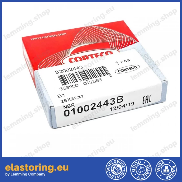 Oil seal 25x36x7 B1 NBR Oil seal 25x36x7 B1 NBR