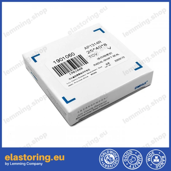 Oil seal 25x40x8 TCV FPM