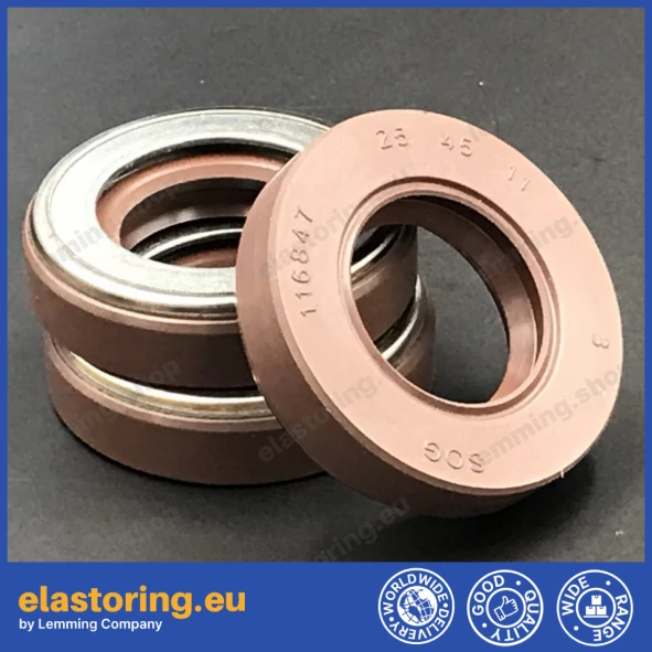 Pressure oil seal 25x45x11 TCN1 FPM Pressure oil seal 25x45x11 TCN1 FPM