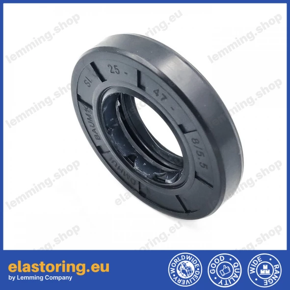 Oil seal 25x47x8/5,5 BAUM1 SL HNBR Oil seal 25x47x8/5,5 BAUM1 SL HNBR