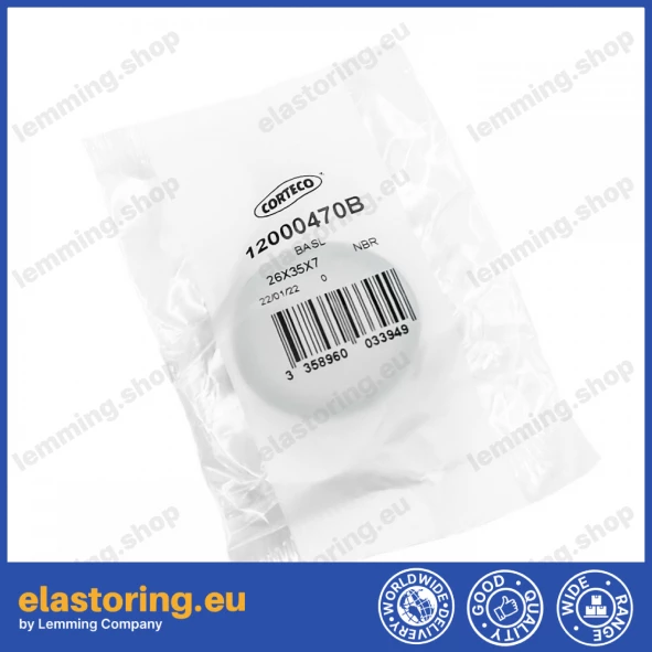 Oil seal 26x35x7 BASL NBR Oil seal 26x35x7 BASL NBR