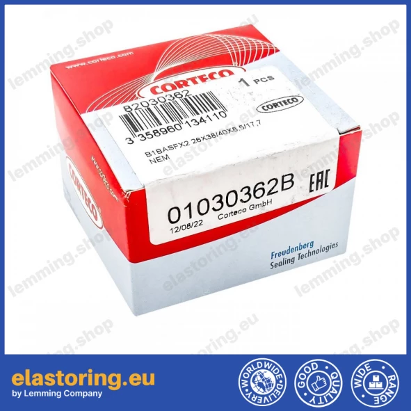 Oil seal 26x38/40x8,5/17,7 B1BASFX2 NEM Oil seal 26x38/40x8,5/17,7 B1BASFX2 NEM