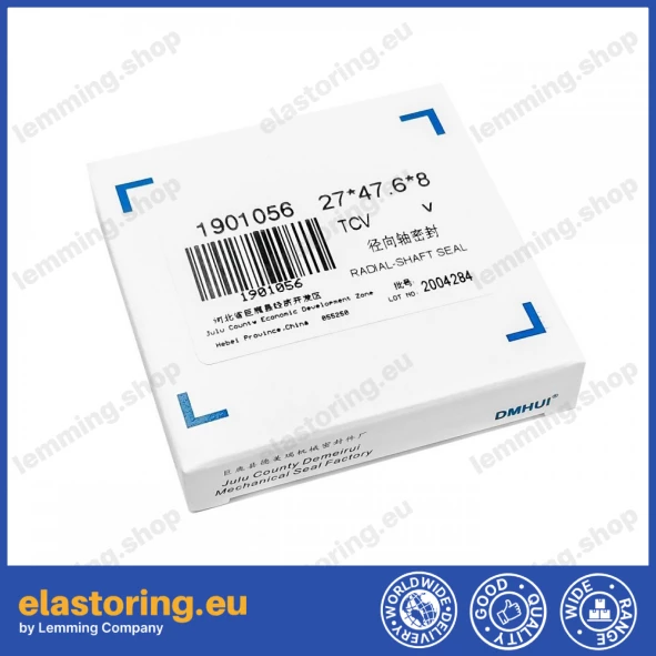 Oil seal 27x47,6x8 TCV FPM Oil seal 27x47,6x8 TCV FPM