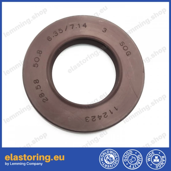 Pressure oil seal 28,58x50,8x6,35/7,14 BABSL FPM Pressure oil seal 28,58x50,8x6,35/7,14 BABSL FPM