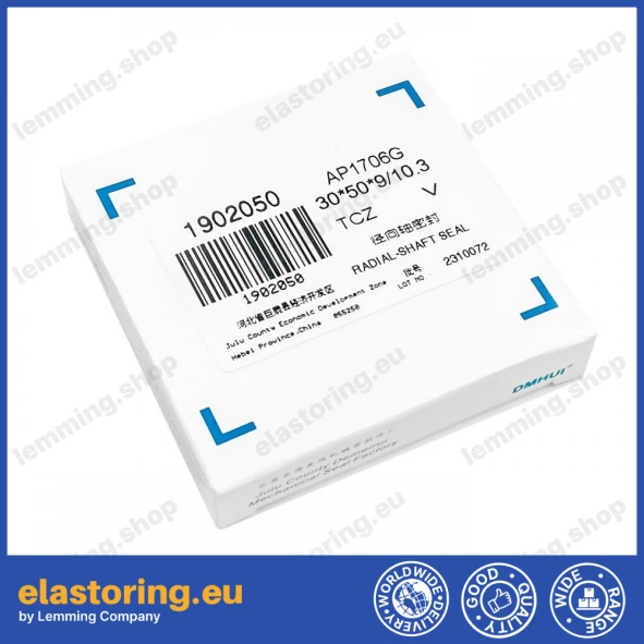 Oil seal 30x50x9/10,3 TCZ FPM Oil seal 30x50x9/10,3 TCZ FPM