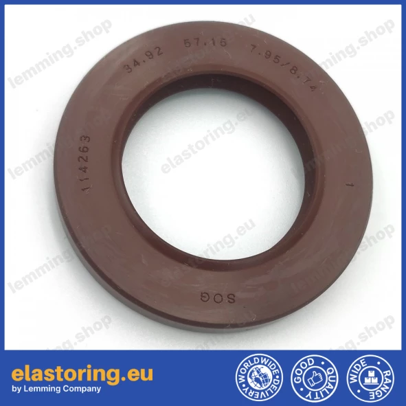 Pressure oil seal 34,92x57,15x7,95/8,7 TCN FPM Pressure oil seal 34,92x57,15x7,95/8,7 TCN FPM