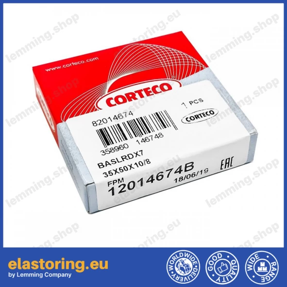 Oil seal 35x50x10 BAVISLRDX7 FPM