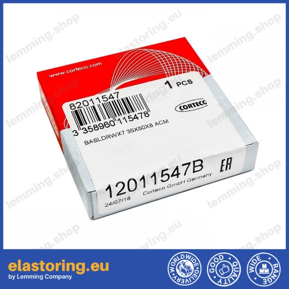 Oil seal 35x50x8 BASLDRW ACM