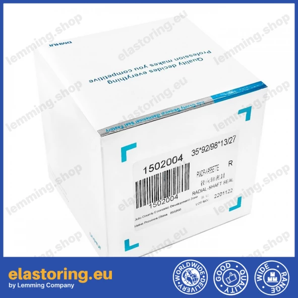 Wheel hub oil seal 35x92/98x13/27 RWDR KASSETTE Wheel hub oil seal 35x92/98x13/27 RWDR KASSETTE