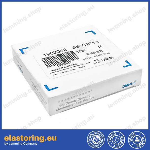 Pressure oil seal 38x62x11 TCN NBR