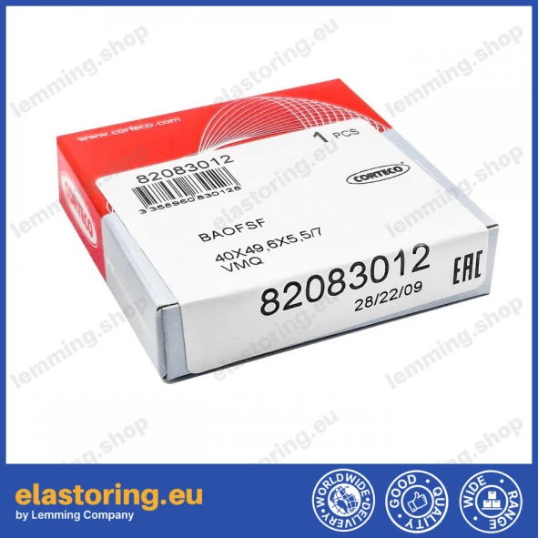 Oil seal 40x49,6x5,5 BASF VMQ Oil seal 40x49,6x5,5 BASF VMQ