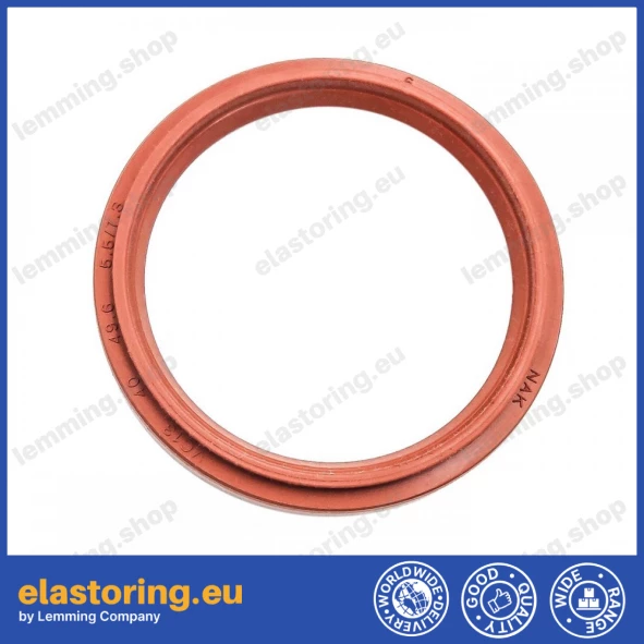 Oil seal 40x49,6x5,5 BASF VMQ Oil seal 40x49,6x5,5 BASF VMQ