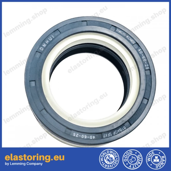 Wheel hub oil seal 40x60x25 RWDR-KOMBI Wheel hub oil seal 40x60x25 RWDR-KOMBI
