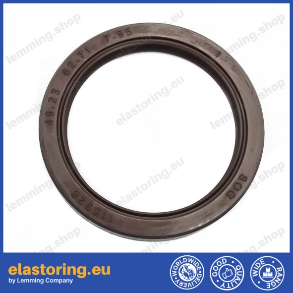 Pressure oil seal 49,23x62,71x7,95 TCN FPM Pressure oil seal 49,23x62,71x7,95 TCN FPM