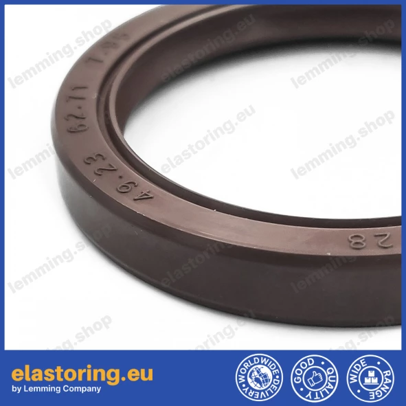 Pressure oil seal 49,23x62,71x7,95 TCN FPM Pressure oil seal 49,23x62,71x7,95 TCN FPM