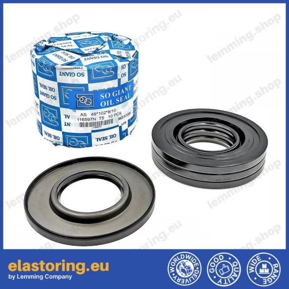 Oil seal 49x102x8/10 AS NBR Oil seal 49x102x8/10 AS NBR