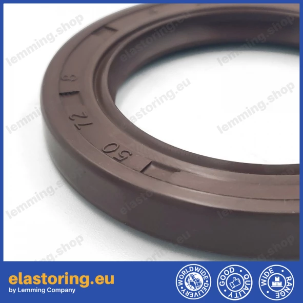 Oil seal 50x72x8 AS FPM Oil seal 50x72x8 AS FPM