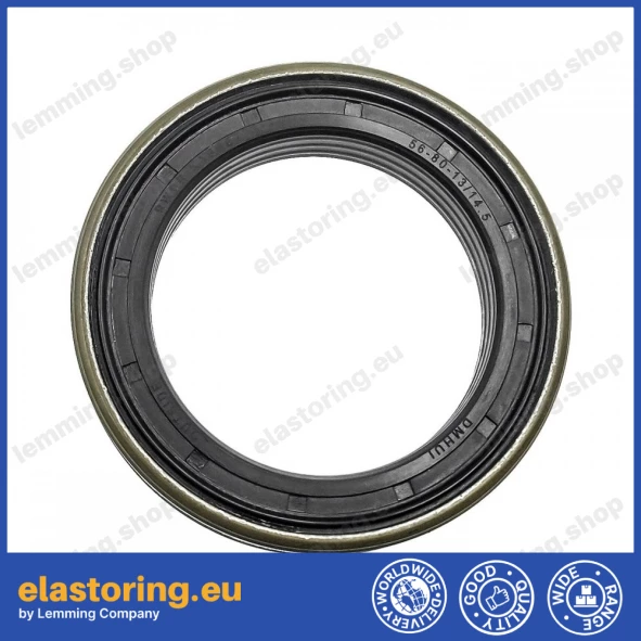 Wheel hub oil seal 56x80x13/14,5 RWDR-KASSETTE NBR Wheel hub oil seal 56x80x13/14,5 RWDR-KASSETTE NBR