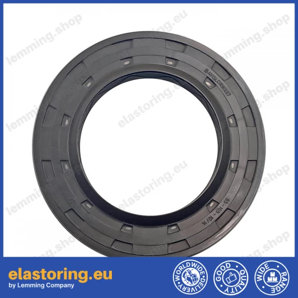 Oil seal 65x105x10/14 BAVISLDRWX7 FPM