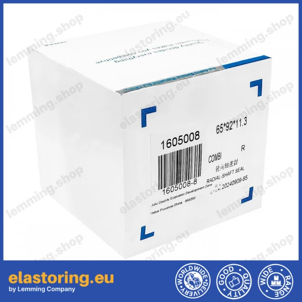 Oil seal 65x92x11,3 COMBI NBR