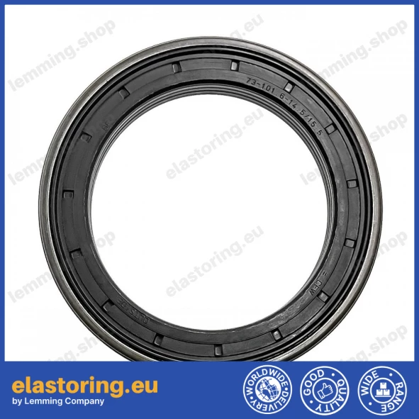 Wheel hub oil seal 73x101,6x14,5/15,5 CASSETTE NBR