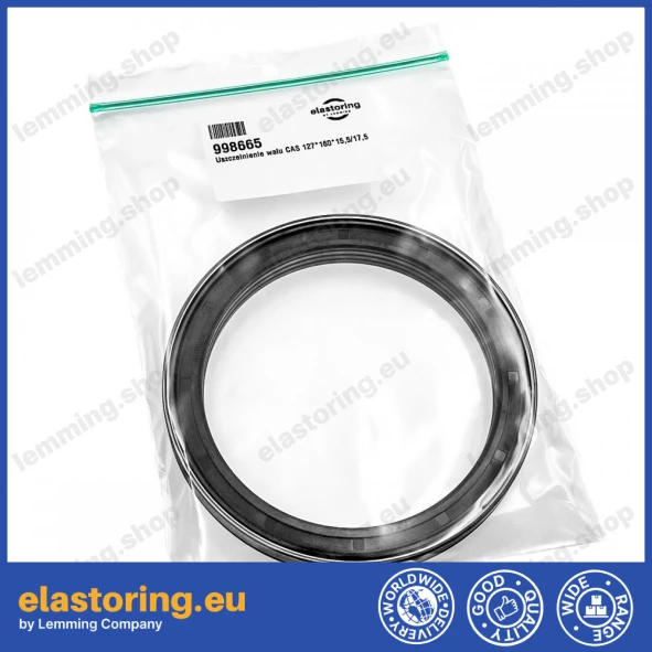 Oil seal CAS 127x160x15,5/17,5 NBR