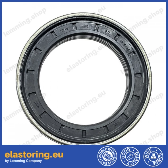 Wheel hub oil seal CAS 60x90x13,5/15 NBR70 D