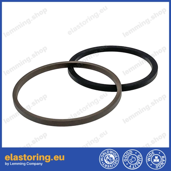 Piston seal PS20A 135x121,5x7z PTFE+BR + NBR CNC