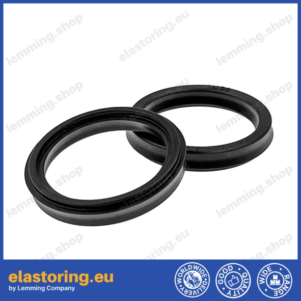 Rod seal U6 50x61,9x10,5 NBR