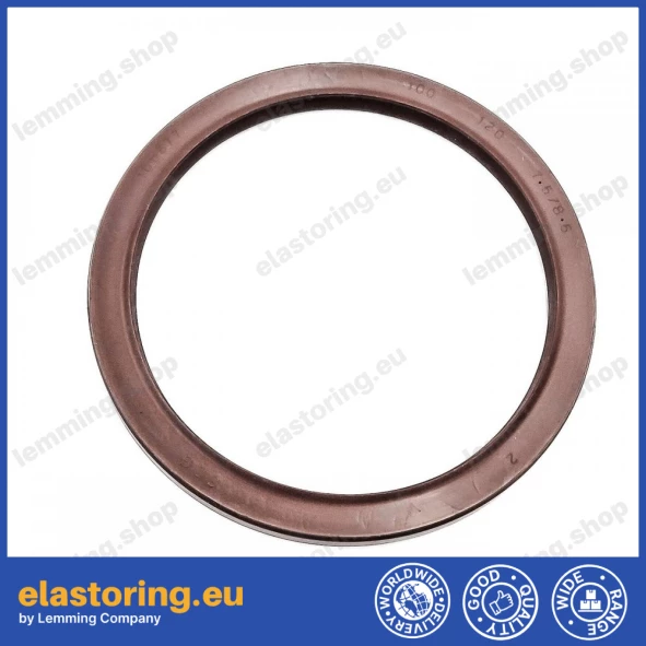 Pressure oil seal 100x120x7,5/8,5 BABSL FPM