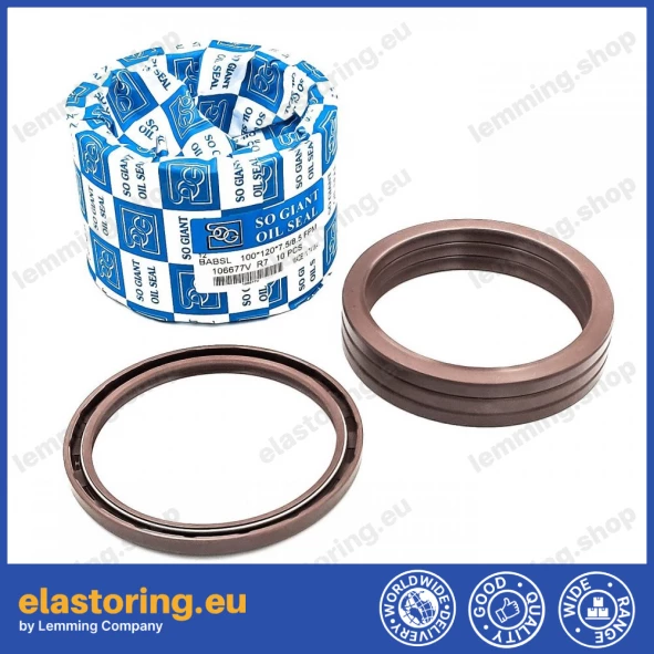 Pressure oil seal 100x120x7,5/8,5 BABSL FPM
