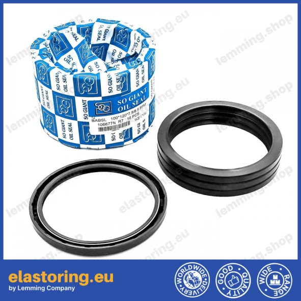 Pressure oil seal 100x120x7,5/8,5 BABSL NBR BLUE