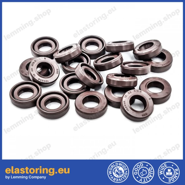 Pressure oil seal 12x22x6/6,5 BABSL FPM