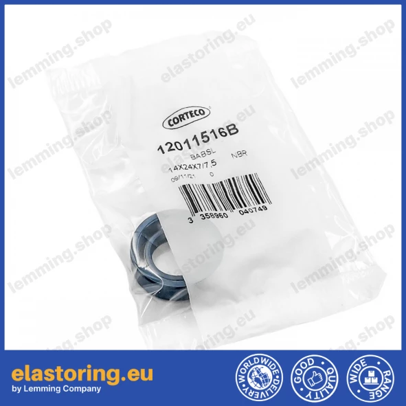 Pressure oil seal 14x24x7/7,5 BABSL NBR Pressure oil seal 14x24x7/7,5 BABSL NBR