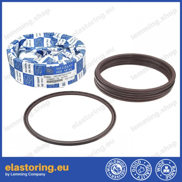 Pressure oil seal 150x164x5/5,5 BABSL FPM