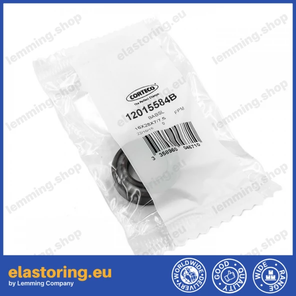 Pressure oil seal 16x28x7/7,5 BABSL FPM Pressure oil seal 16x28x7/7,5 BABSL FPM