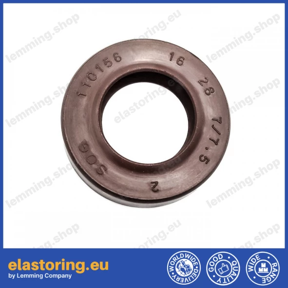 Pressure oil seal 16x28x7/7,5 BABSL FPM Pressure oil seal 16x28x7/7,5 BABSL FPM