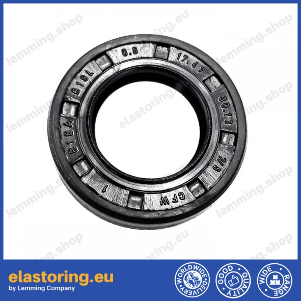 Pressure oil seal 17,47x30,16x7/7,5 B1BABSL NBR Pressure oil seal 17,47x30,16x7/7,5 B1BABSL NBR