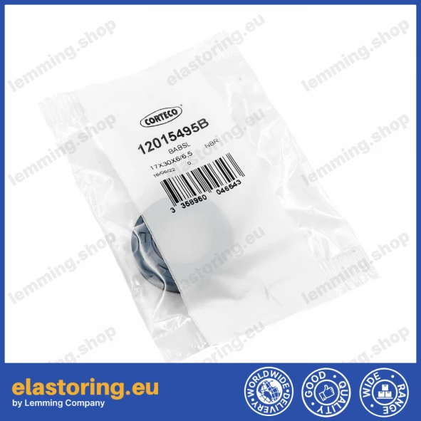 Pressure oil seal 17x30x6/6,5 BABSL NBR Pressure oil seal 17x30x6/6,5 BABSL NBR